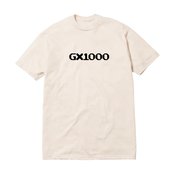 【GX1000】OG LOGO TEE Cream GX1000 OG LOGO Tee [Cream W/ Black Print] – Plus Skateboarding