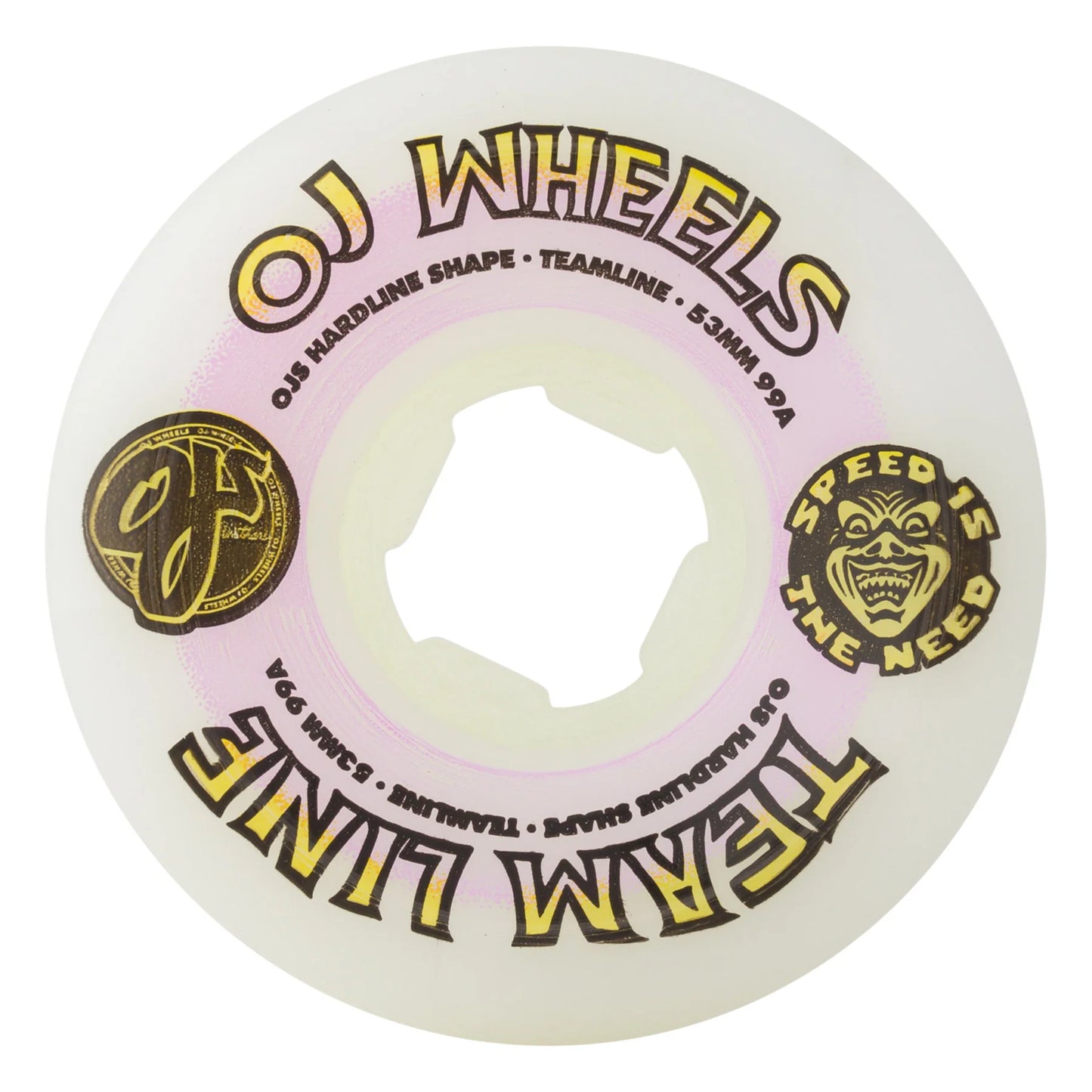OJ Team Line Original White Hardline 99a Wheels