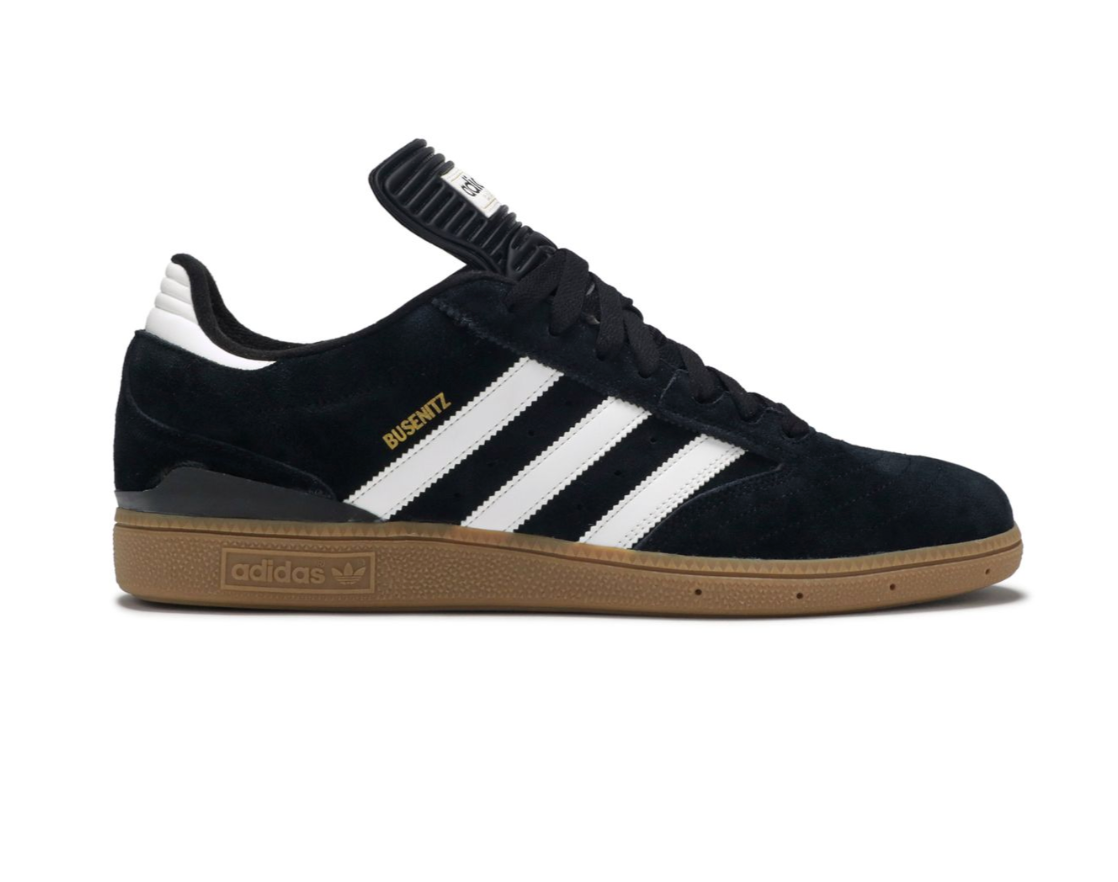 adidas gazelle silver green womens ADIDAS Busenitz Black White Gum – Plus Skateboarding