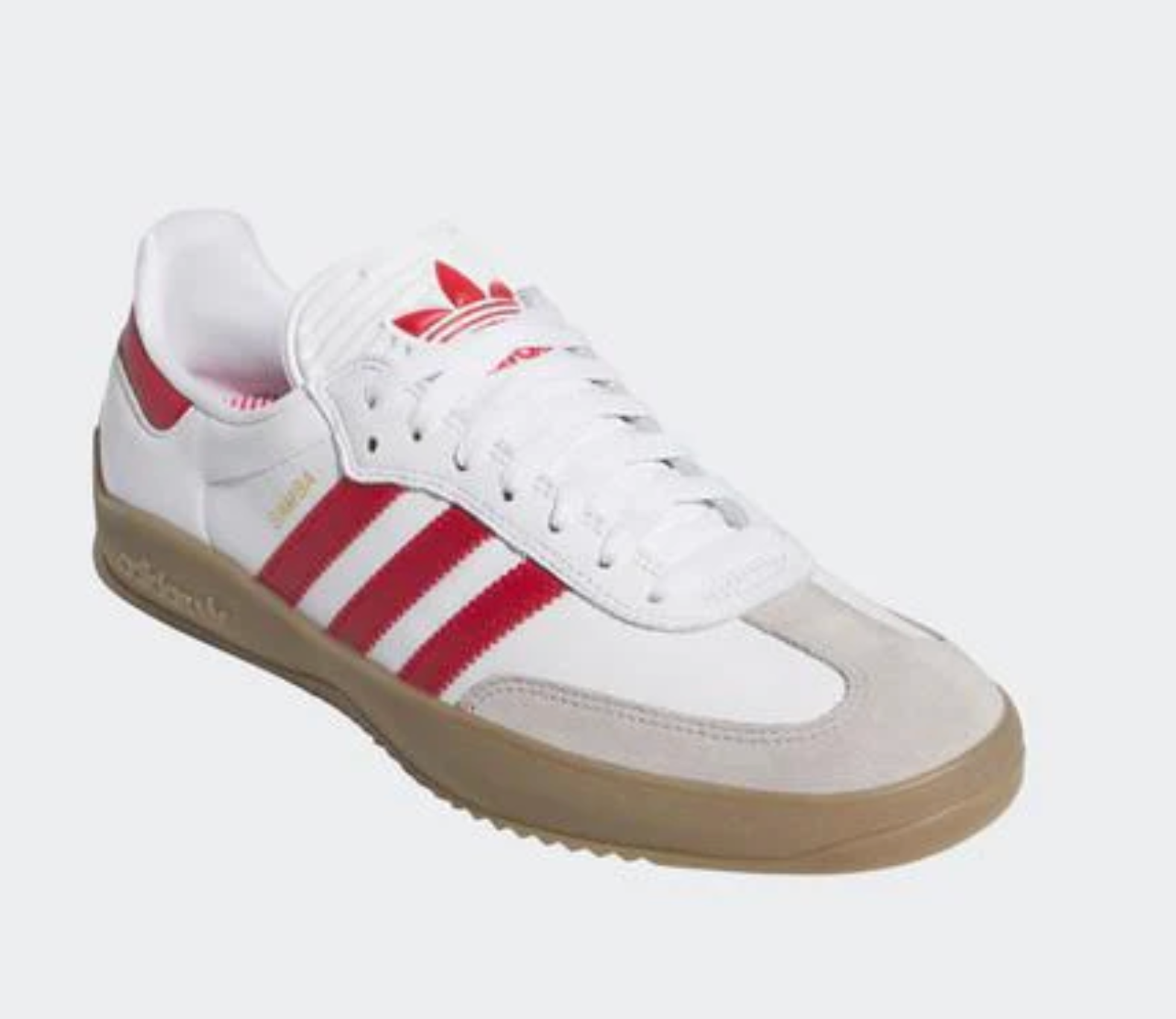 Adidas Puig Samba White Red Gum side