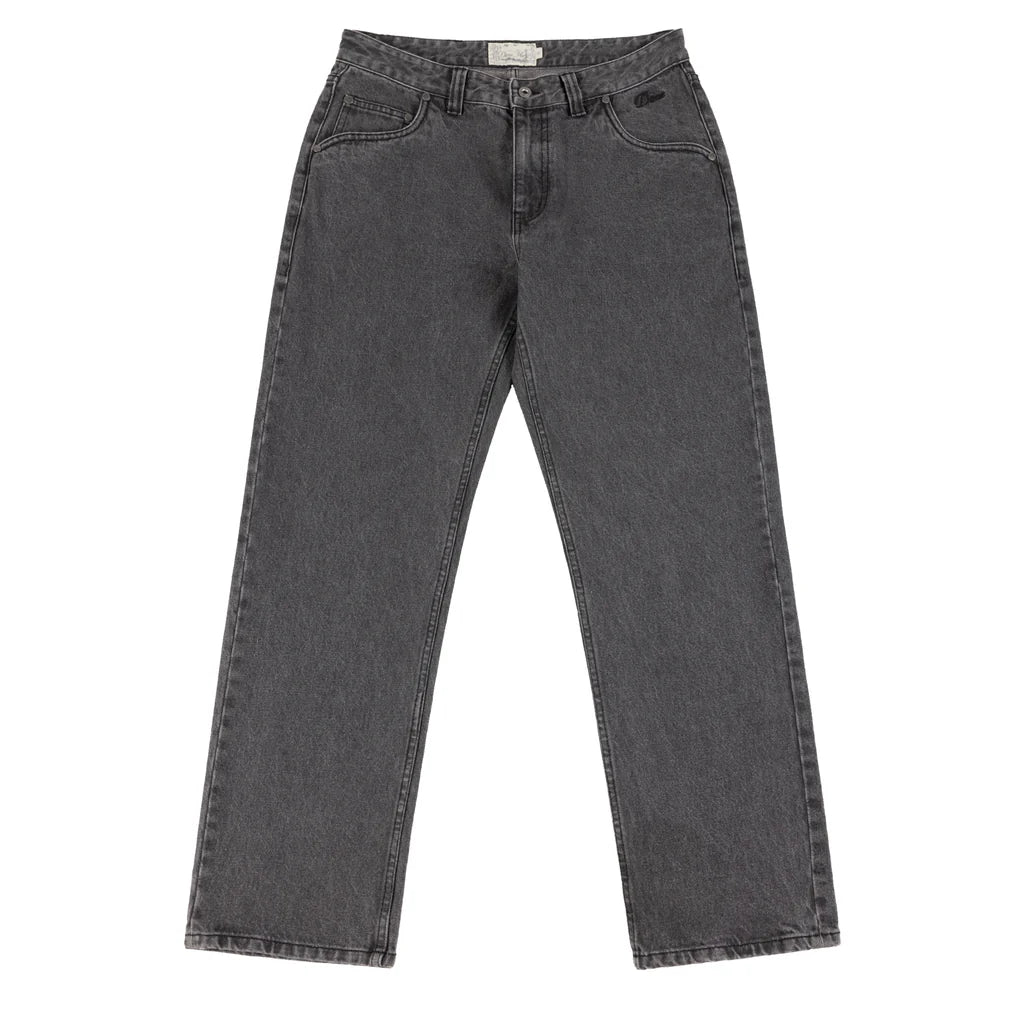 Dime Straight Denim Pants (Faded Black)