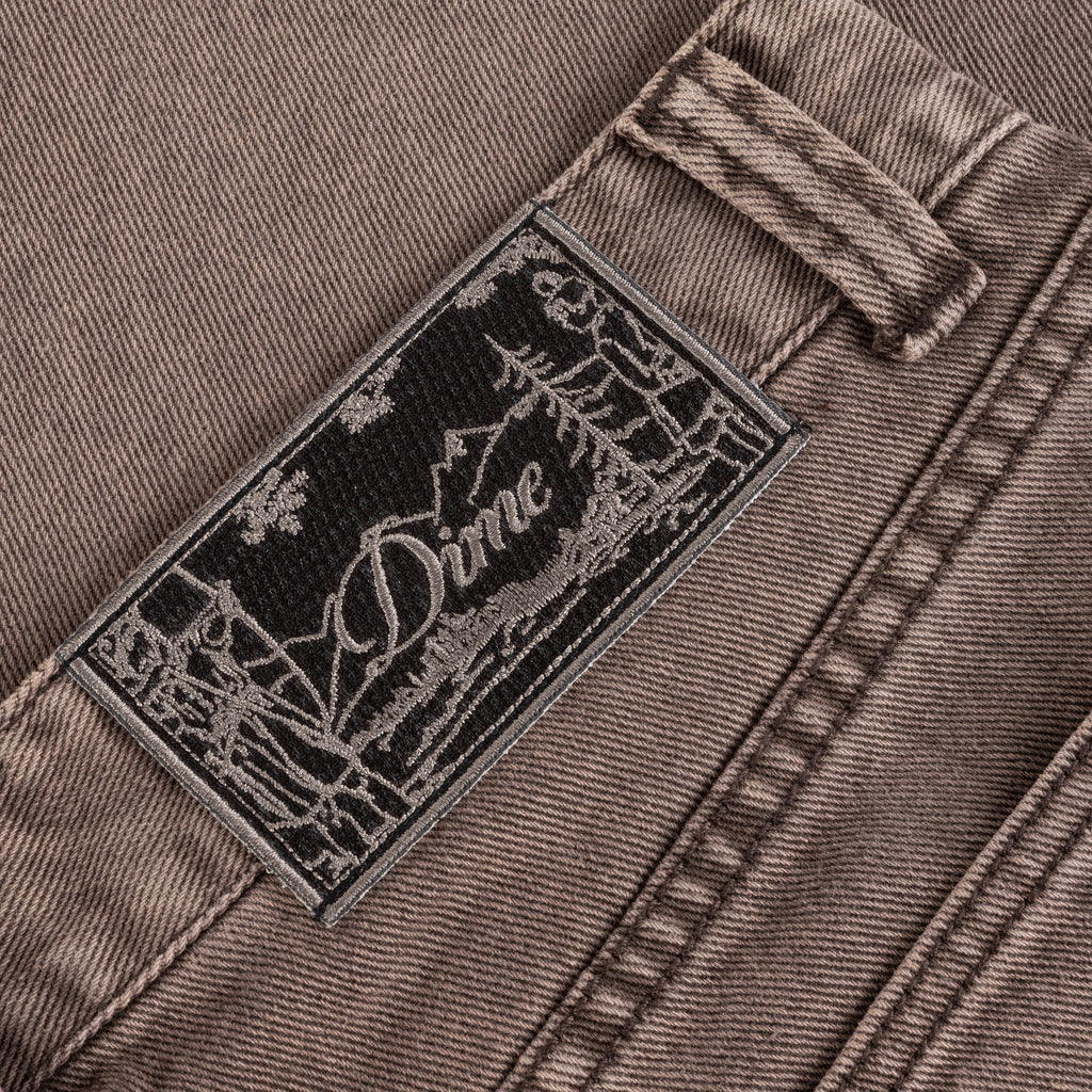 Dime Straight Denim Pants (Brown Washed)