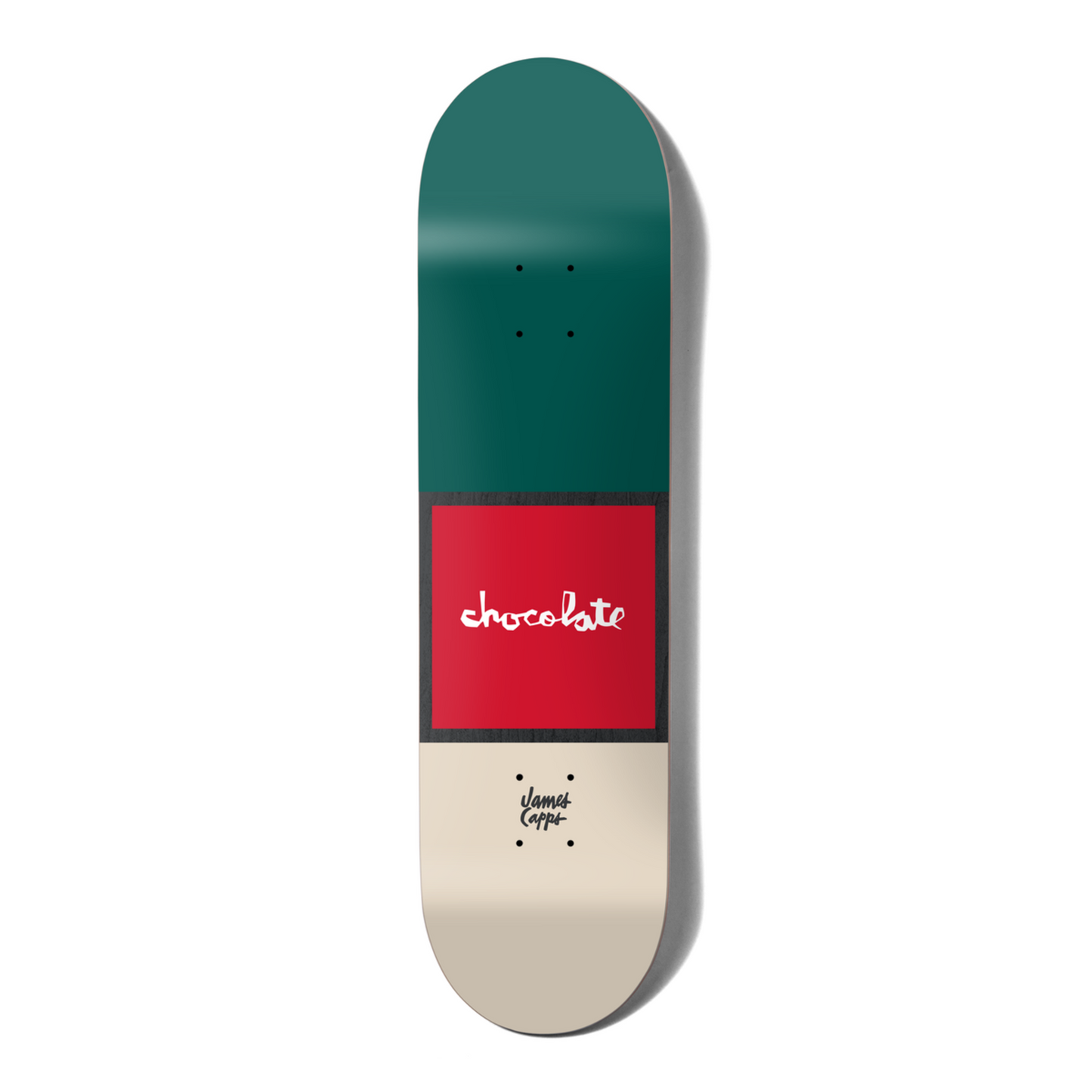 Chocolate Capps Red Square Deck 8.25"