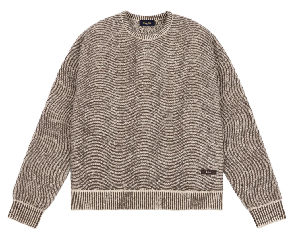 Dime Mohair Wave Knit Camel