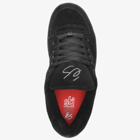 Topview of Black Puffy Skate Shoe