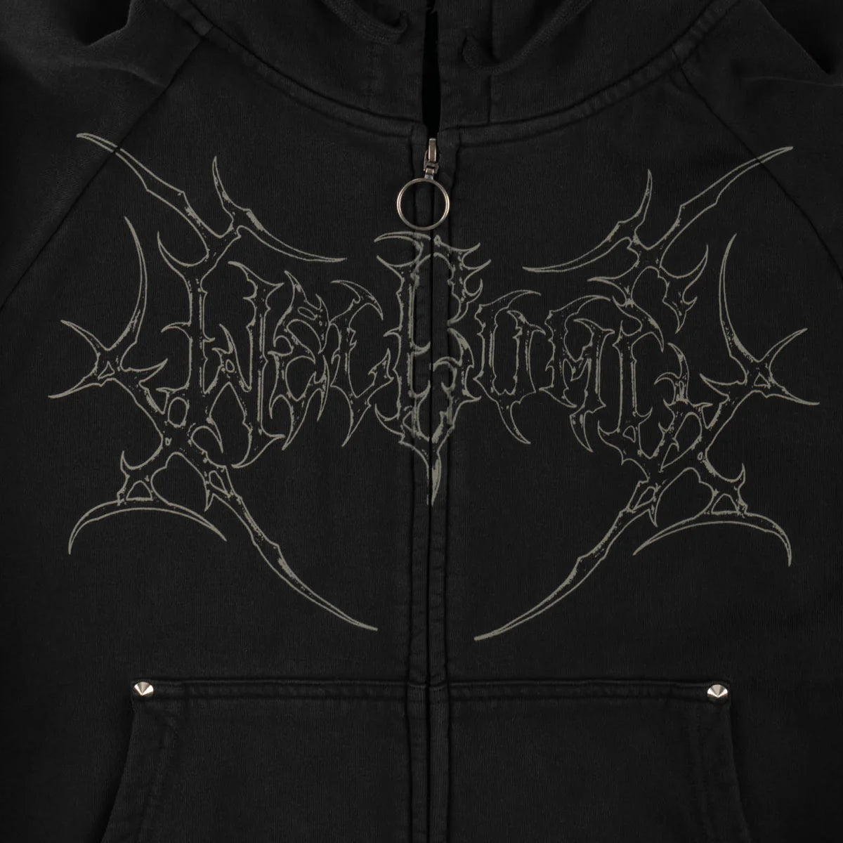 Welcome Grapple Cropped Zip Up Hoodie