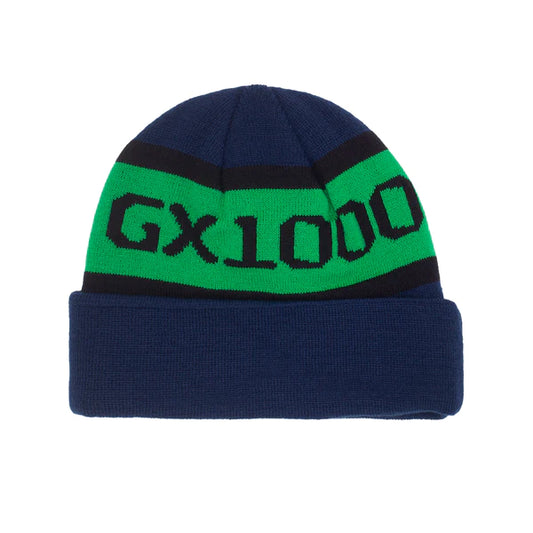 GX1000 OG Logo Beanie (Blue) - Plus Skateboarding