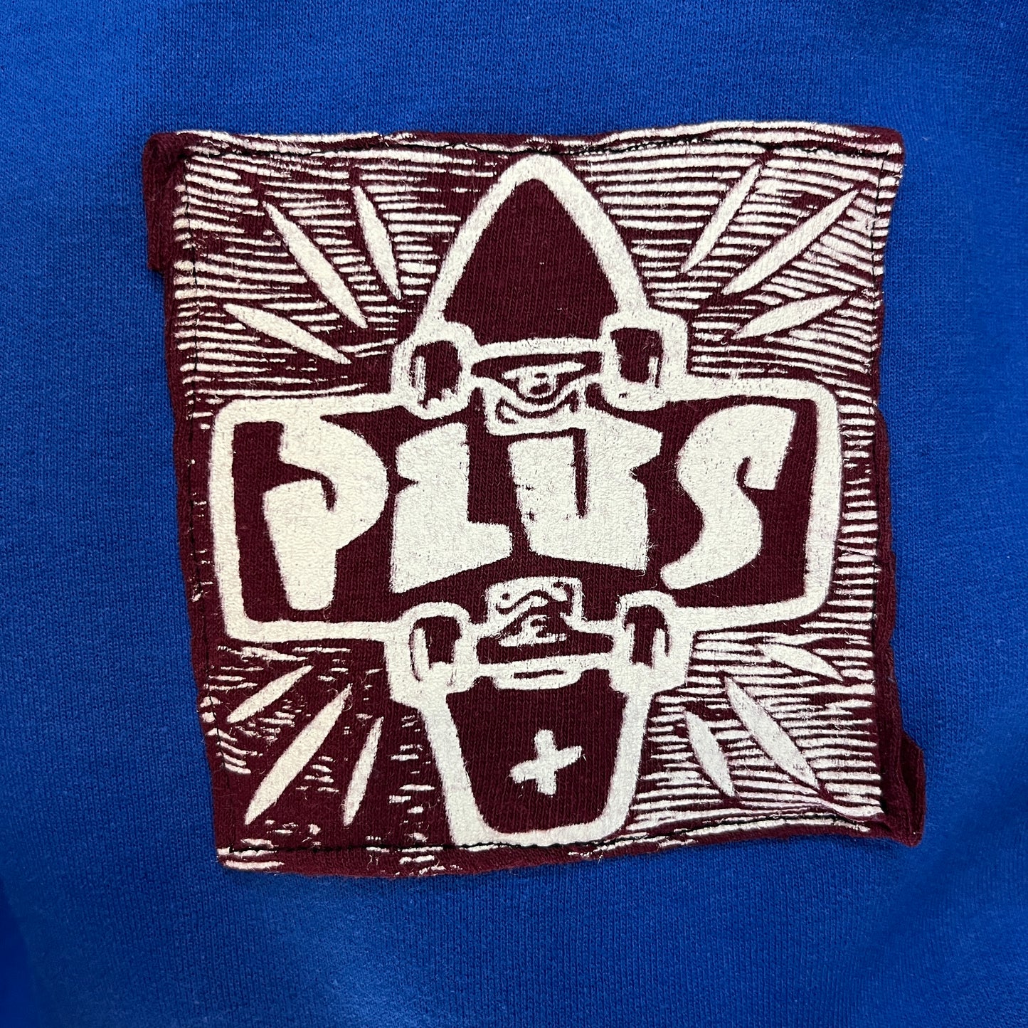 PLUS Patch Hoodie Royal Blue