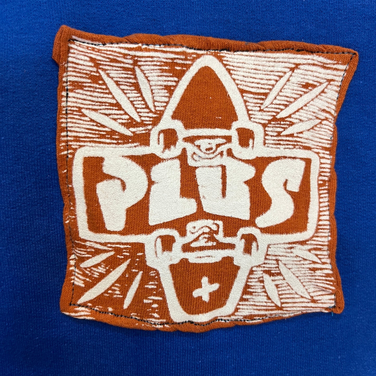 PLUS Patch Hoodie Royal Blue