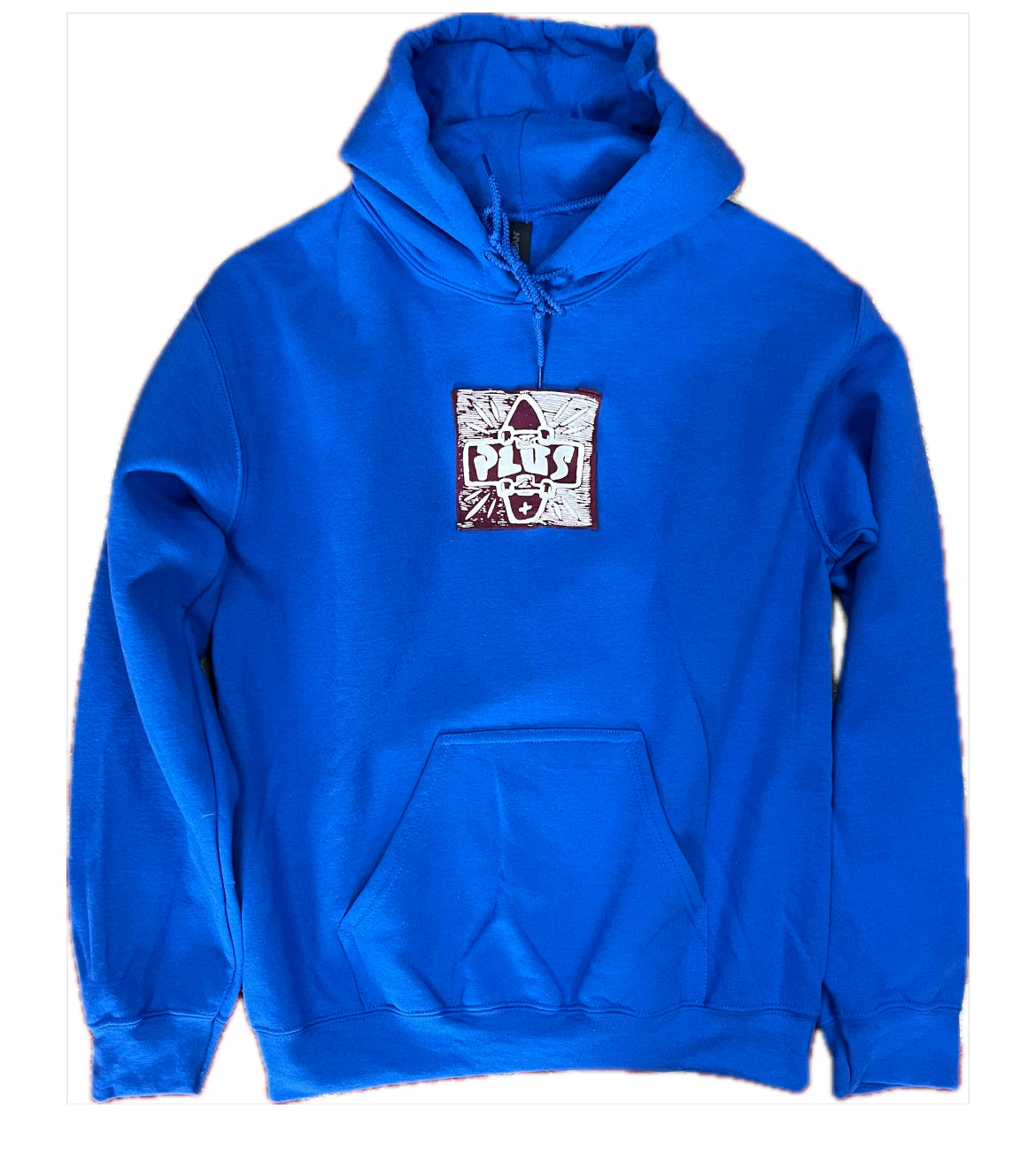 PLUS Patch Hoodie Royal Blue