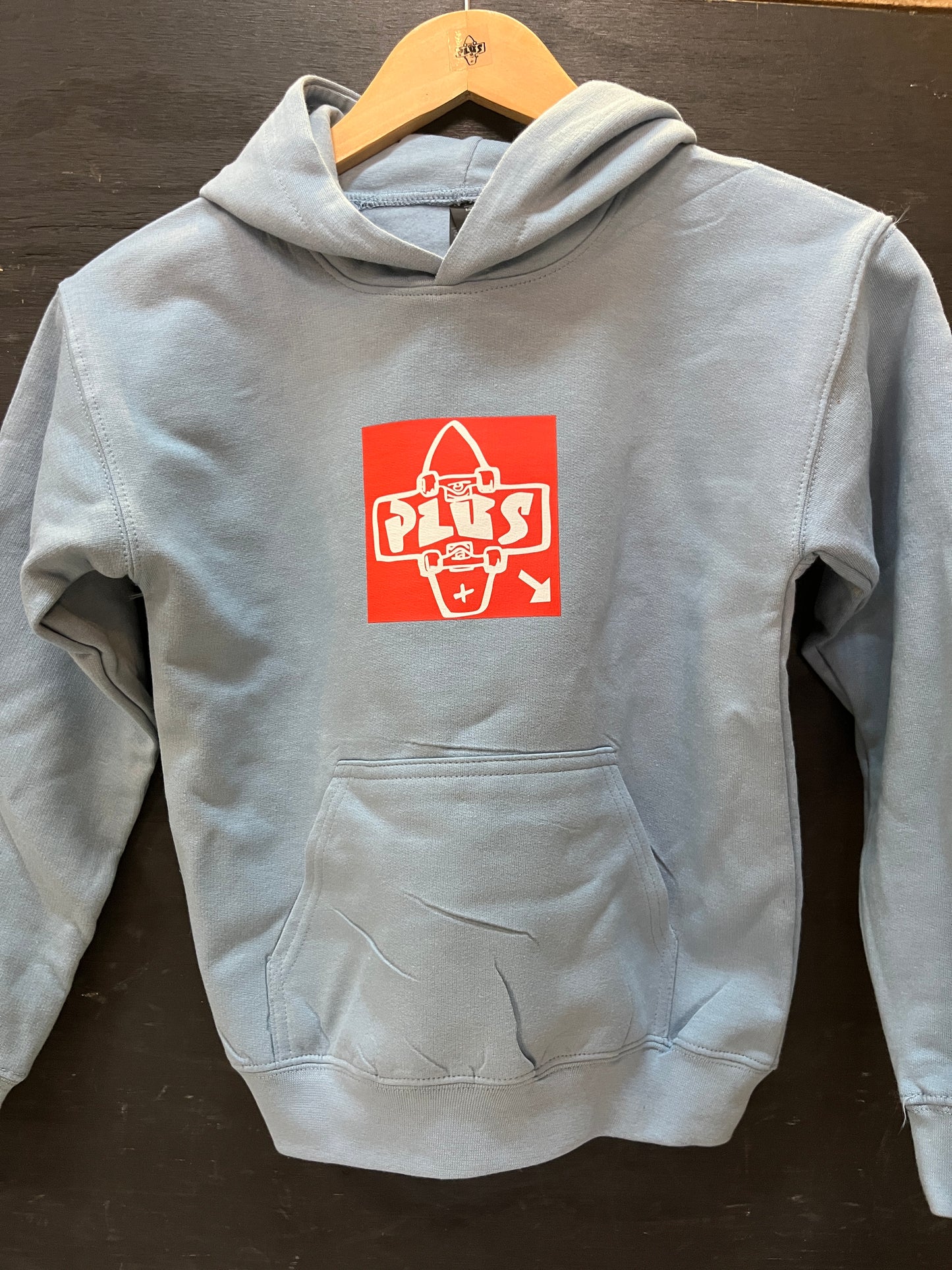 PLUS Red Square Logo Youth Hoodie