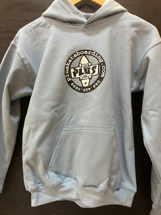 PLUS Youth Circle Logo Hood