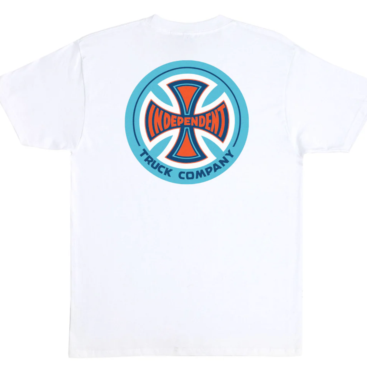 White t-shirt with Independent Truck Company logo on the back