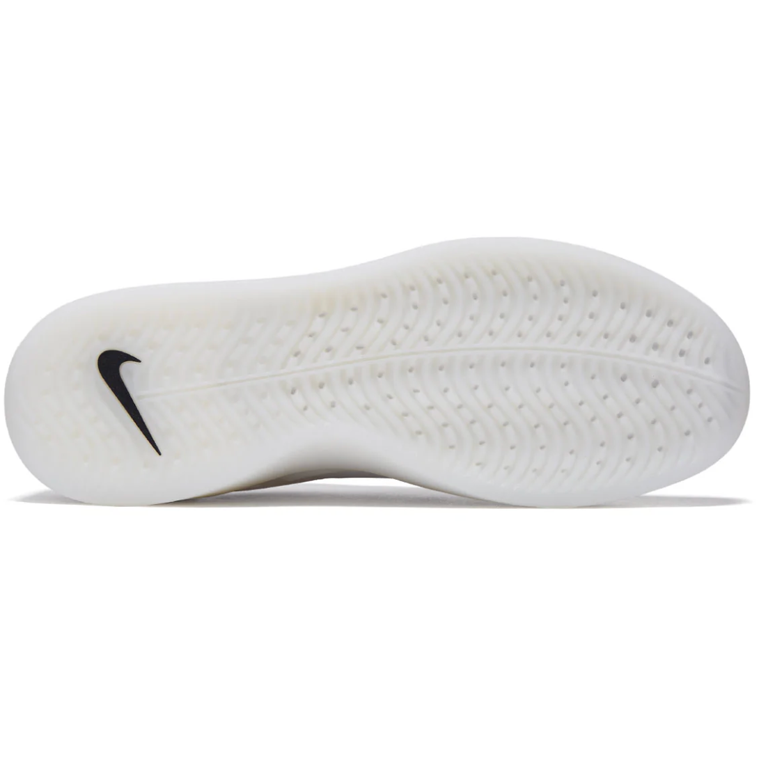 White sneaker with Nike logo on a white background