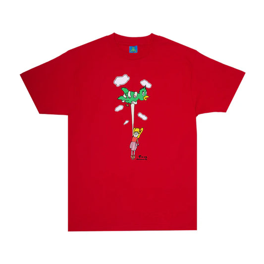 Frog Bird Girl T-Shirt (Red)