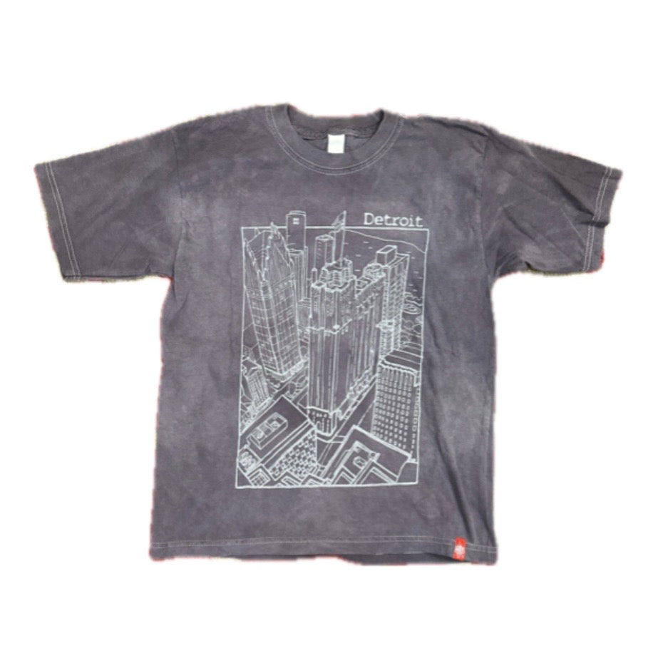 PLUS YOUTH Detroit Cityscape Tee Purple