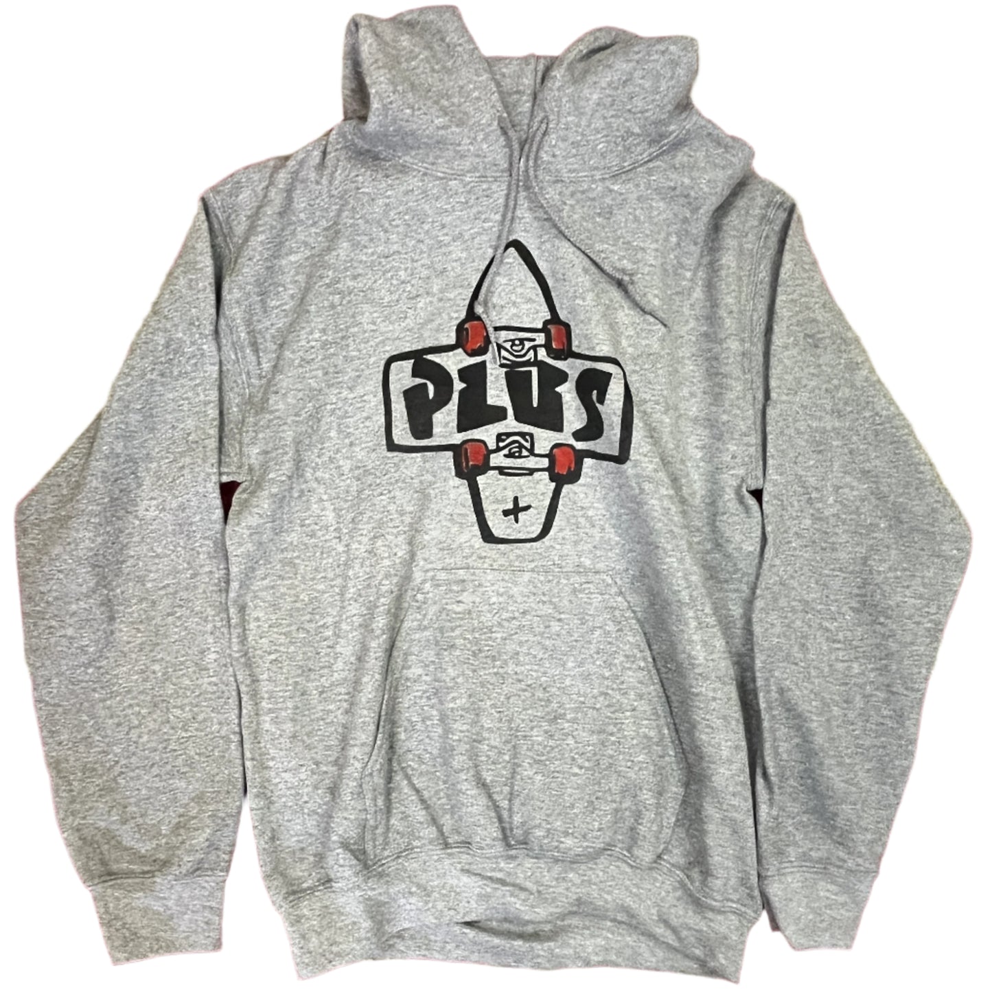 Plus 2 tone Logo Hoodie Athletic Grey