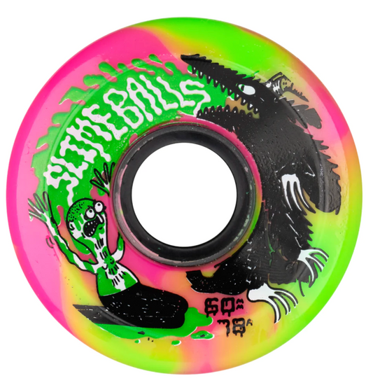 Slime Balls Wheels60mm Jay Howell OG Slime Pink Green Swirl 78a