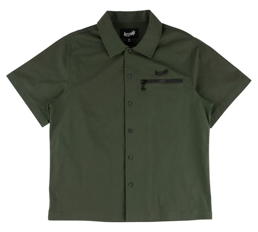 Welcome Alter Embroidered Ripstop Workshirt Ivy