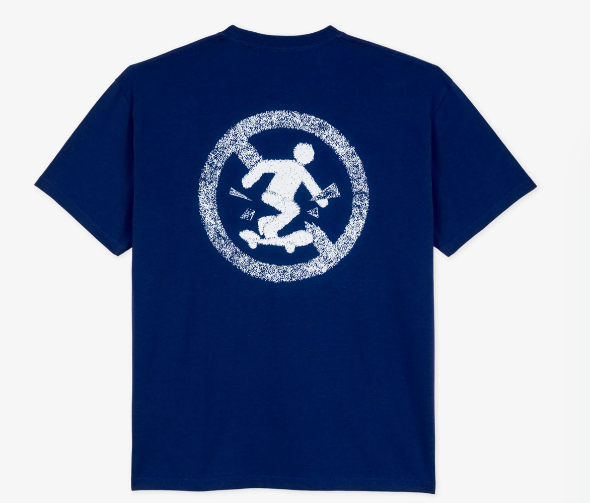 Polar Don't Play T Shirt Deep Royal - Plus Skateboarding