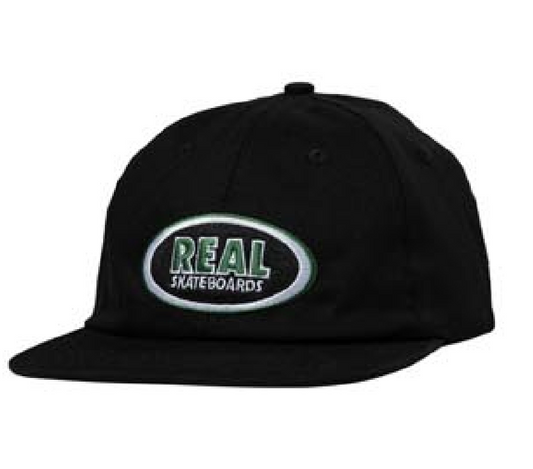 Real Oval EMB Strapback Hat - Plus Skateboarding