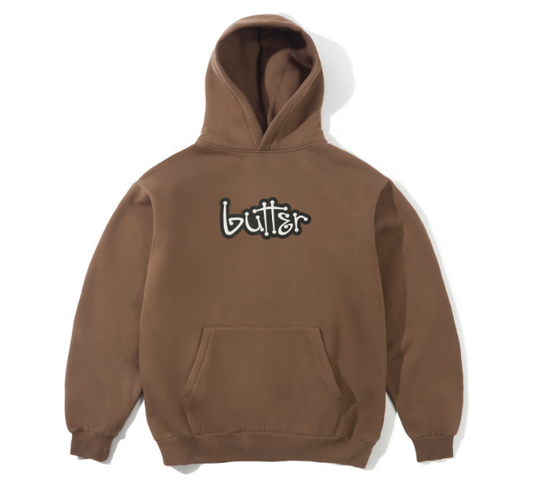 Butter Goods Connection Pullover Hood (Washed Brown)