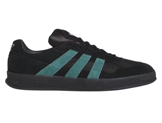 Adidas Aloha Super (Black/Preloved Teal) - Plus Skateboarding