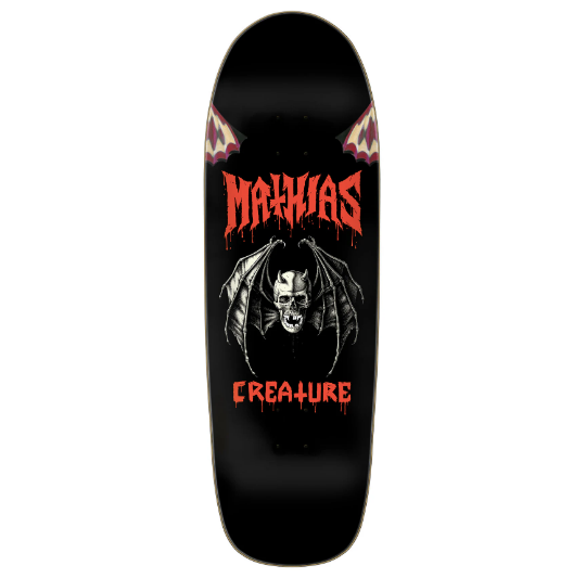 Creature 9.55in Torres Skull Bat Shaped Deck