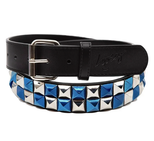 Loosey Blue Checkered Stud Finder Belt