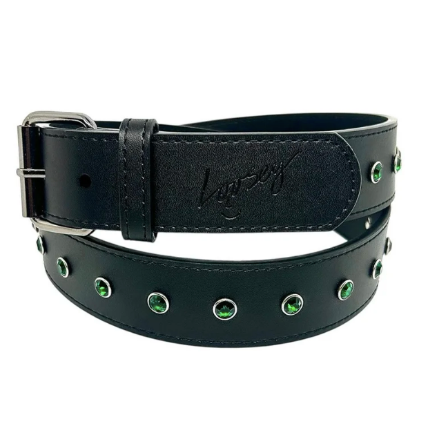 Loosey Black Rhinestone Belt