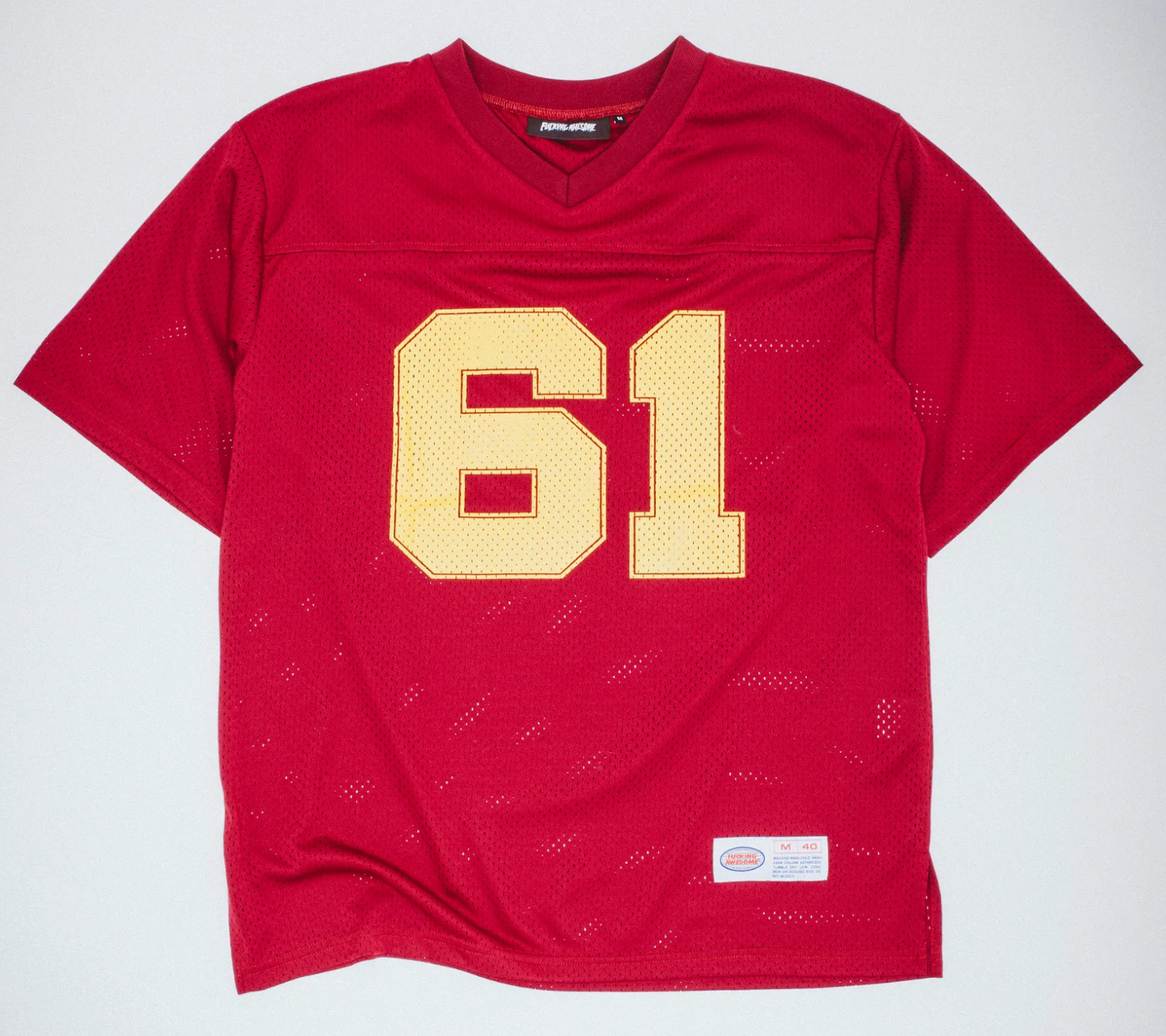 Fucking Awesome Stamp Logo Practice Jersey (Red) - Plus Skateboarding