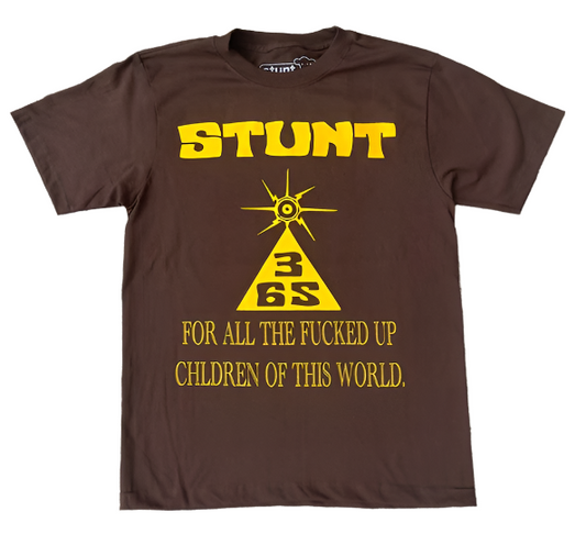Stunt 365 Tee brown yellow 3S