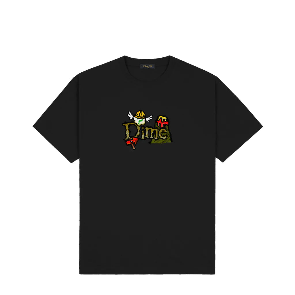 Dime Classic Fuzzy T-Shirt (Black)