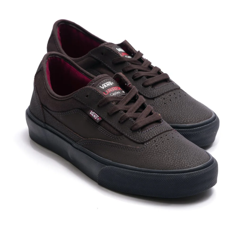 Both pair of Vans Curren Caples brown