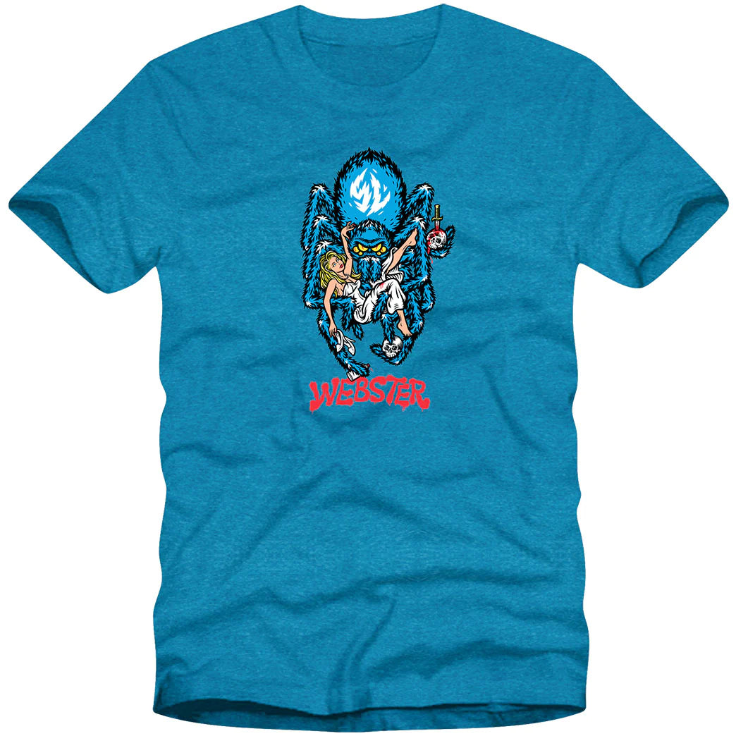 StrangeLove Skateboards Webster Heather Sapphire T-Shirt - Plus Skateboarding