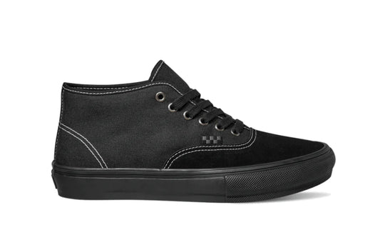 Vans Skate Authentic Mid (Blackout) - Plus Skateboarding