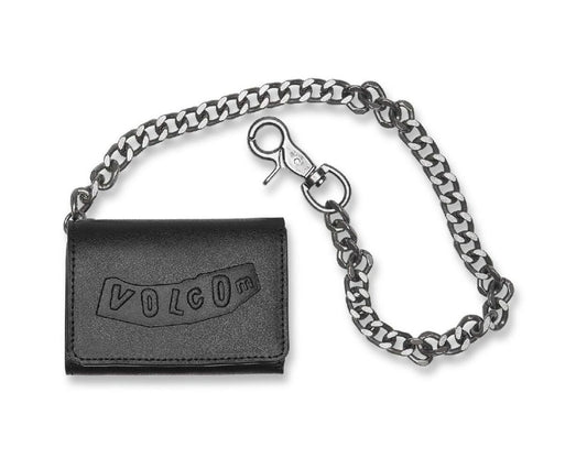 Volcom Pistol Leather Wallet (Black)