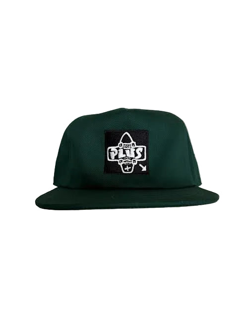 Plus Black Square Logo Hat - Plus Skateboarding