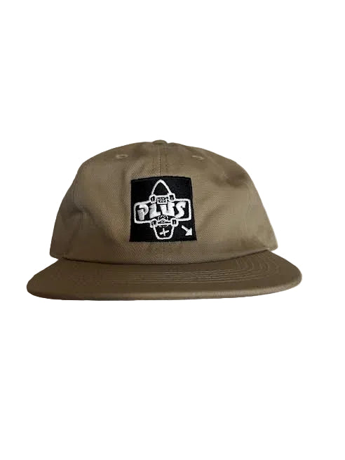 Plus Black Square Logo Hat - Plus Skateboarding