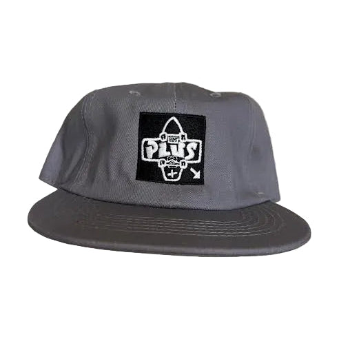 Plus Black Square Logo Hat - Plus Skateboarding