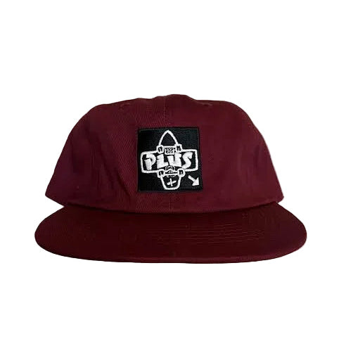 Plus Black Square Logo Hat - Plus Skateboarding