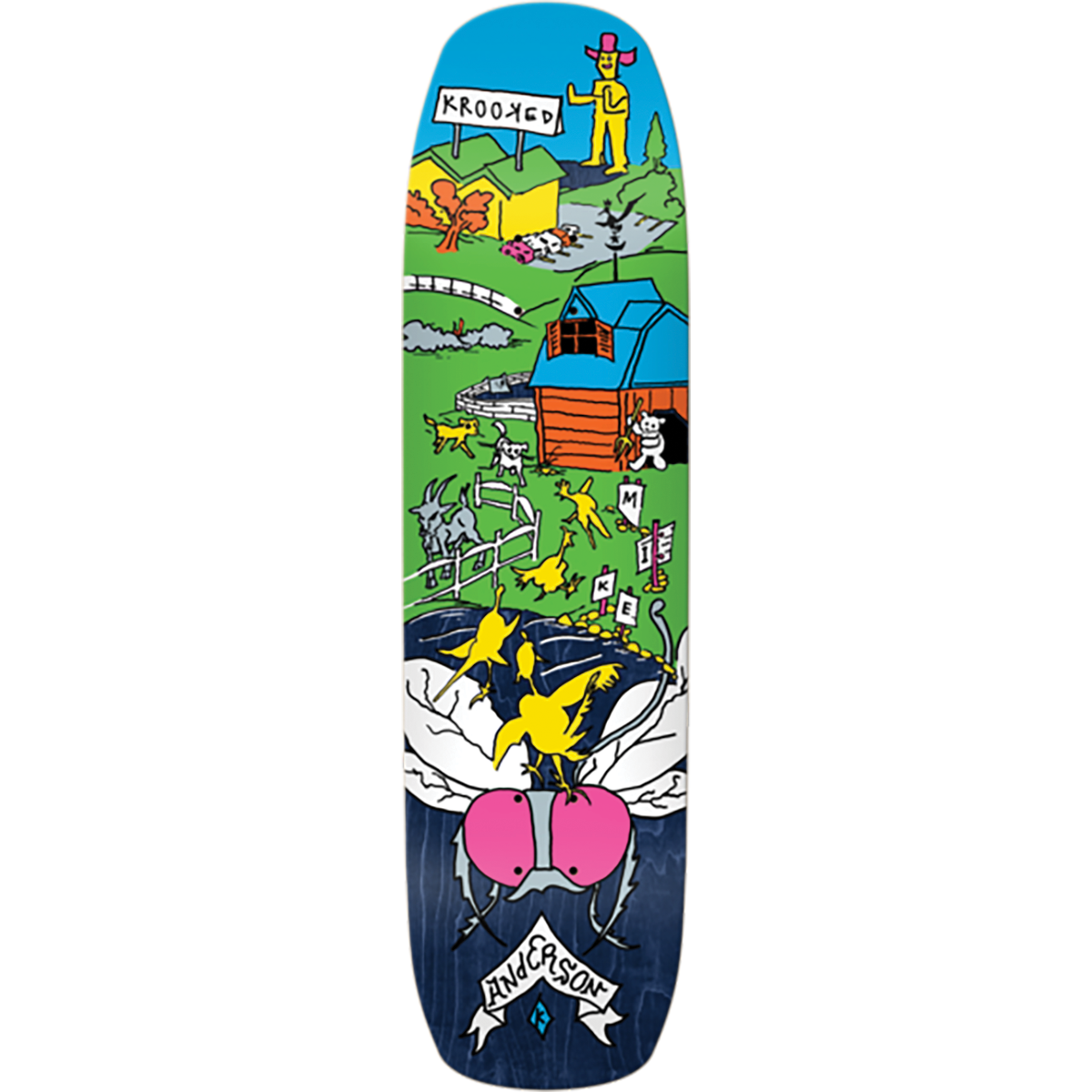 Krooked Mike Anderson The Yard Shaped Deck 8.5"