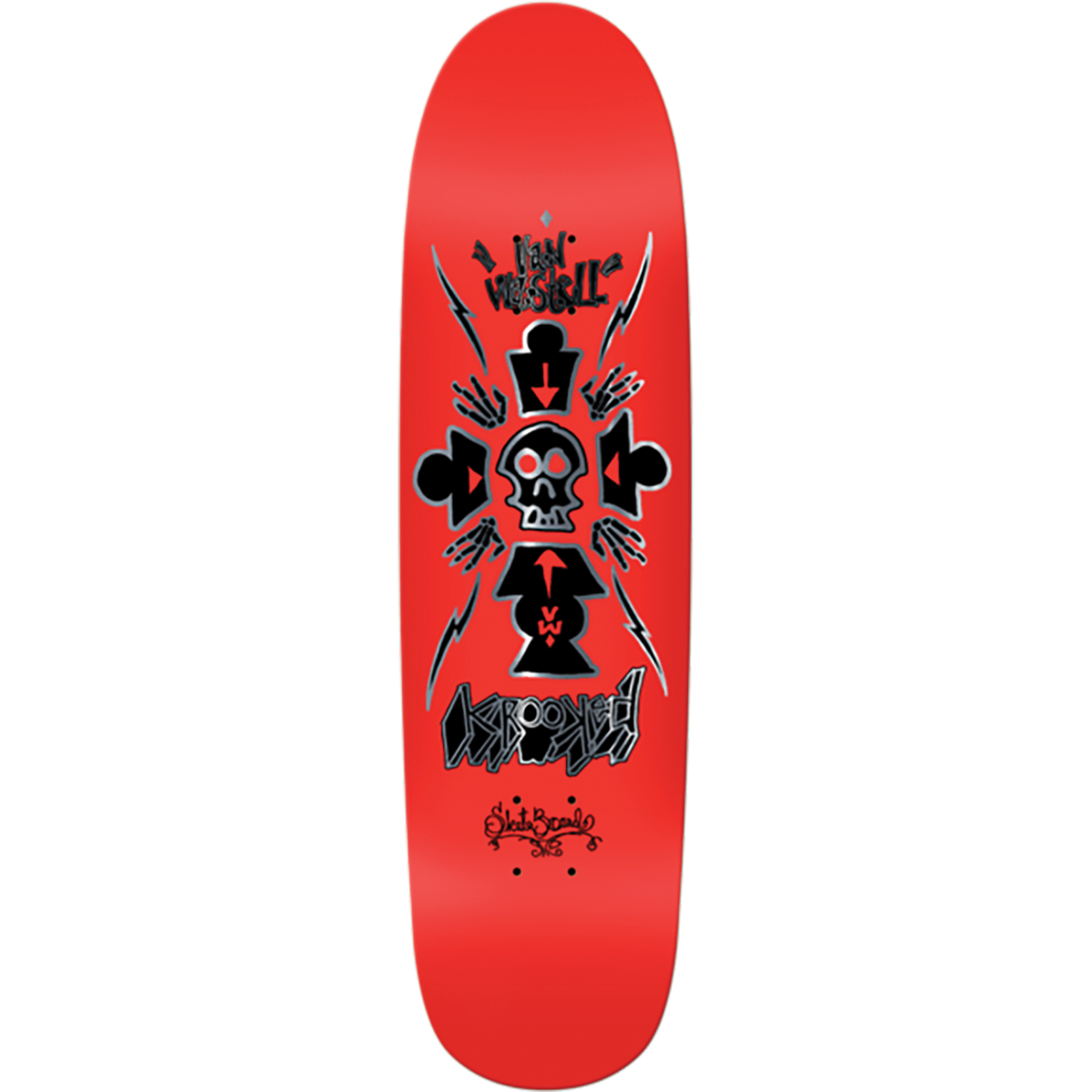 Krooked Wastell Shaped Deck 8.6 - Plus Skateboarding