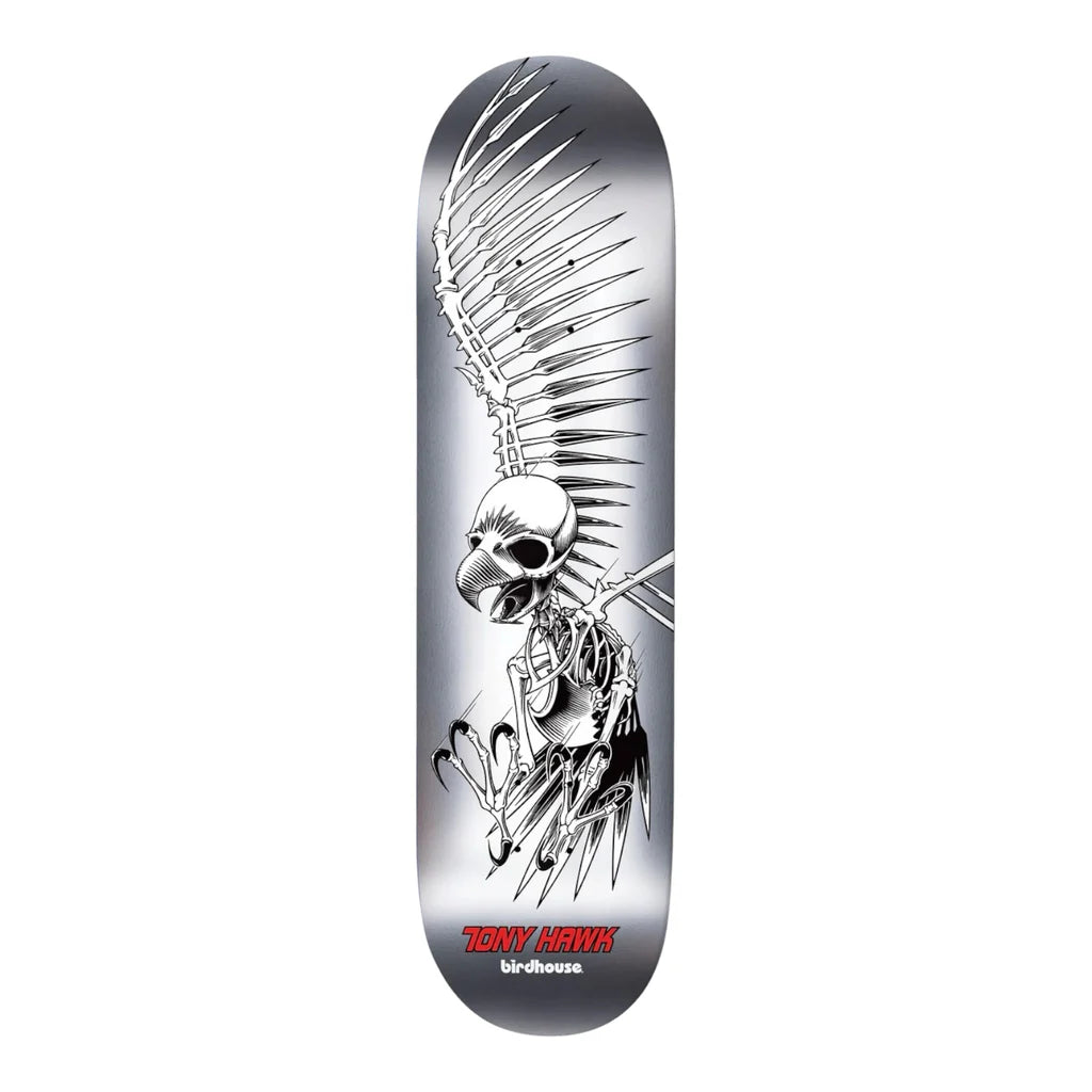 Birdhouse Tony Hawk Full Skull Silver Foil Deck 8.0”