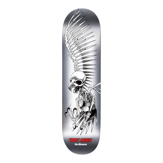 Birdhouse Tony Hawk Full Skull Silver Foil Deck 8.0”