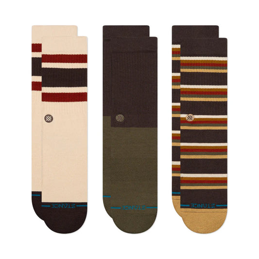 Stance Mill House Crew Sock 3 Pack - Plus Skateboarding