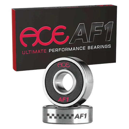 ACE AF1 bearings with packaging on a white background