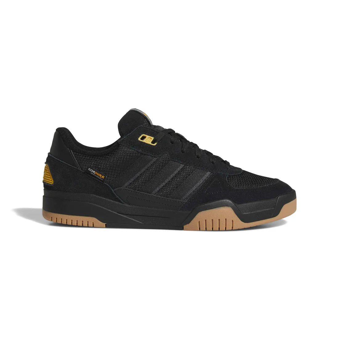 Sideview of Black Adidas Skate Shoe