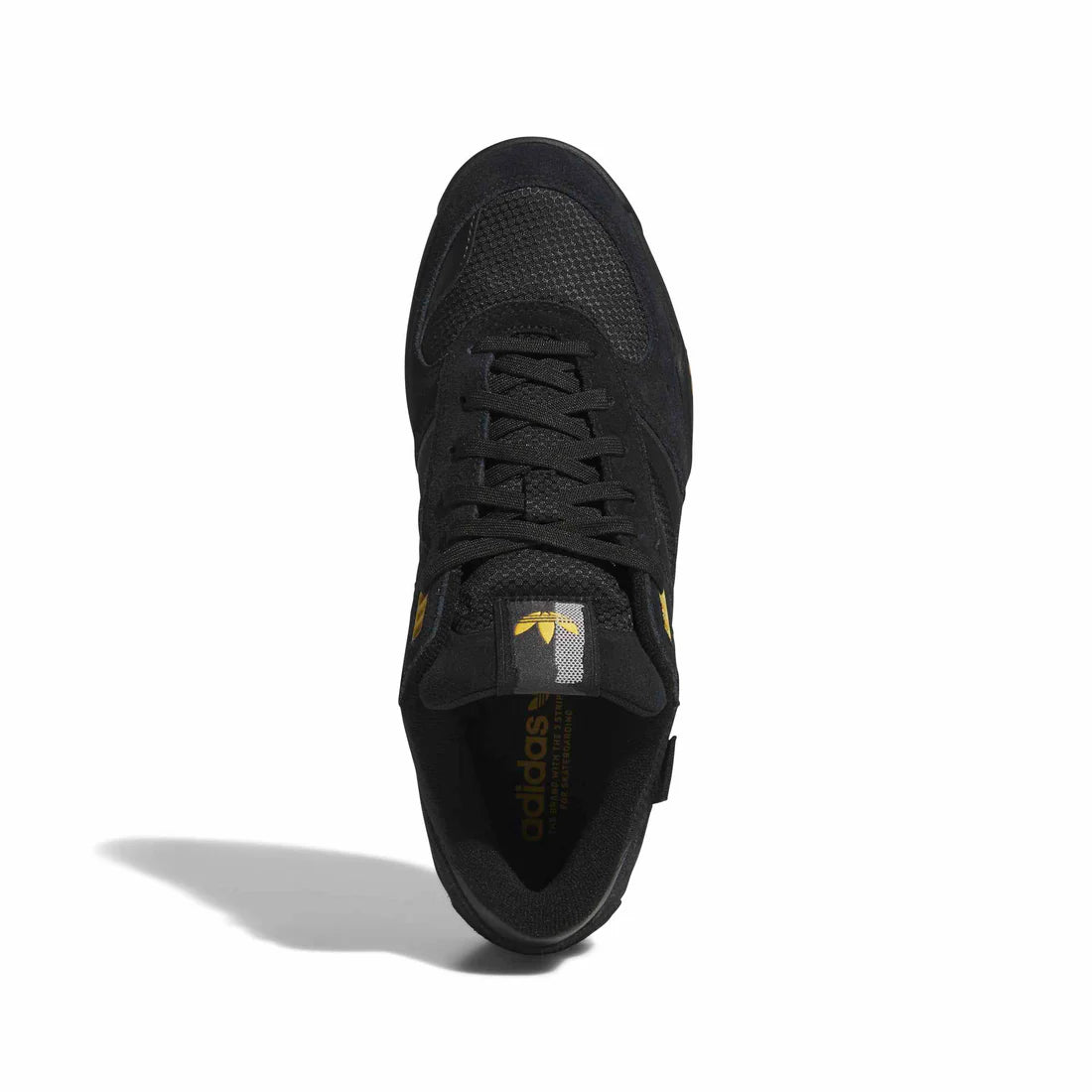 Topview of Black Adidas Skate Shoe