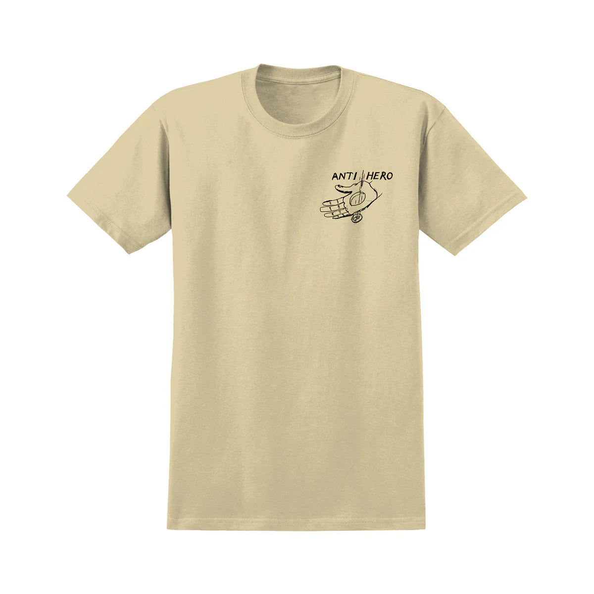 Cream Tee with Hand Expression Graphic
